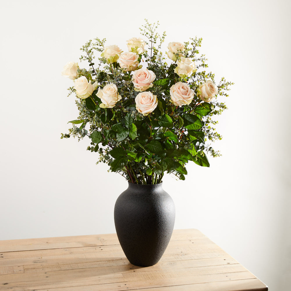 Black Large Olpe Vase