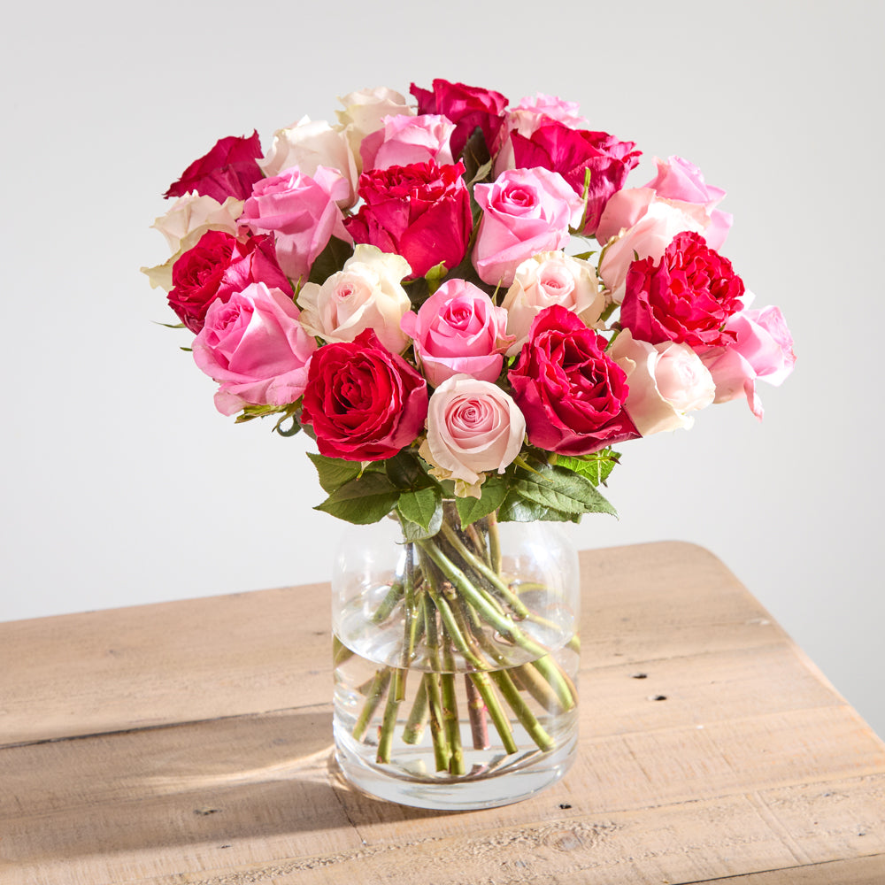24 Mixed Roses