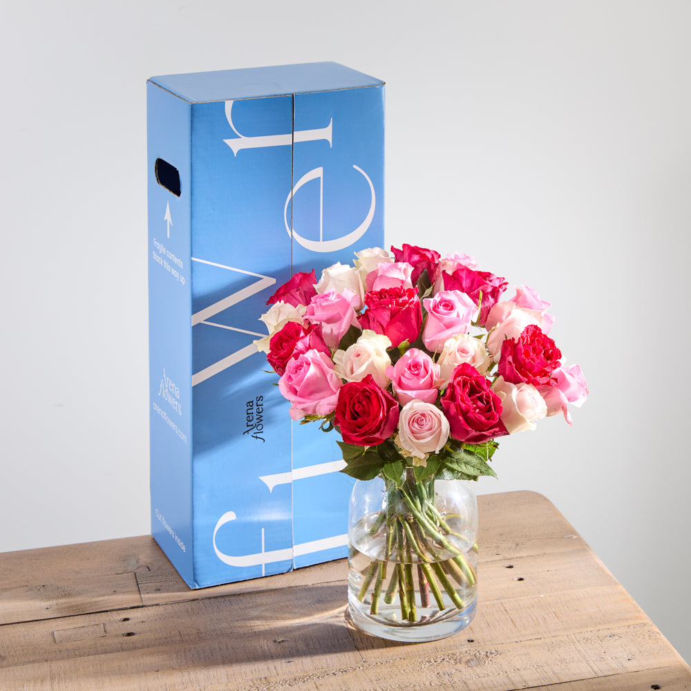 24 Mixed Roses