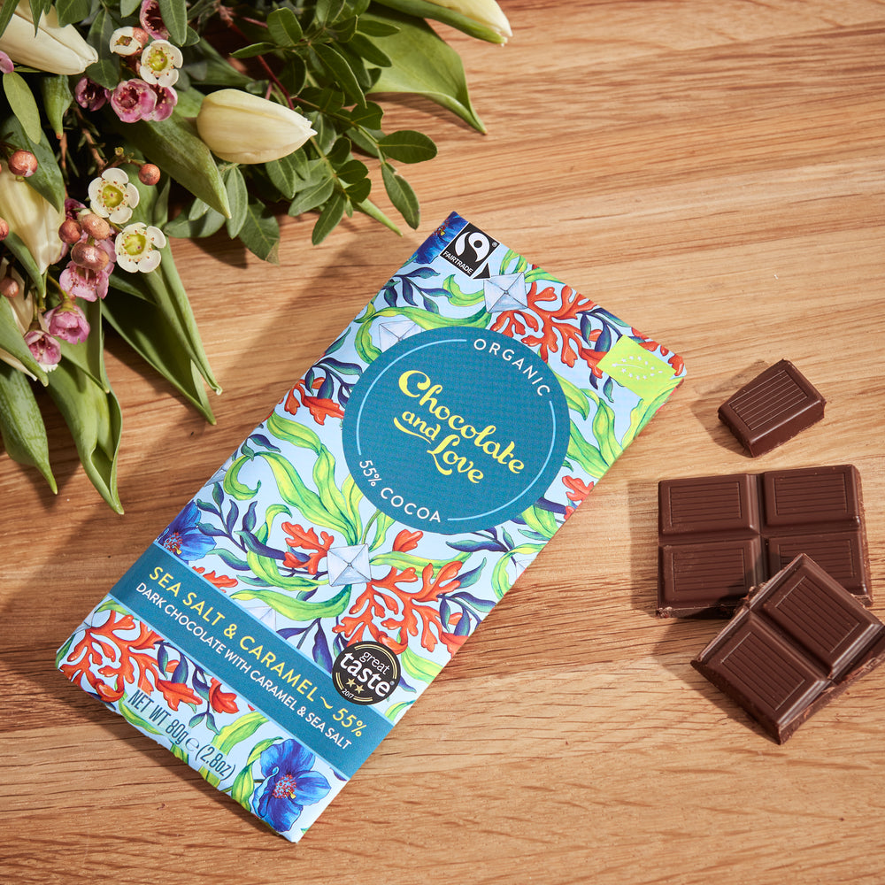 Chocolate and Love Sea salt and Caramel