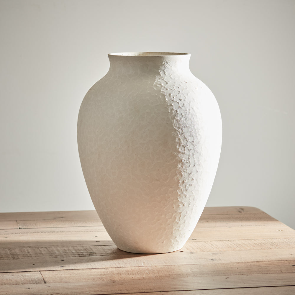 White Large Olpe Vase