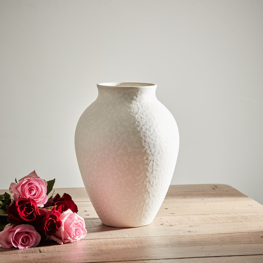 White Olpe Vase