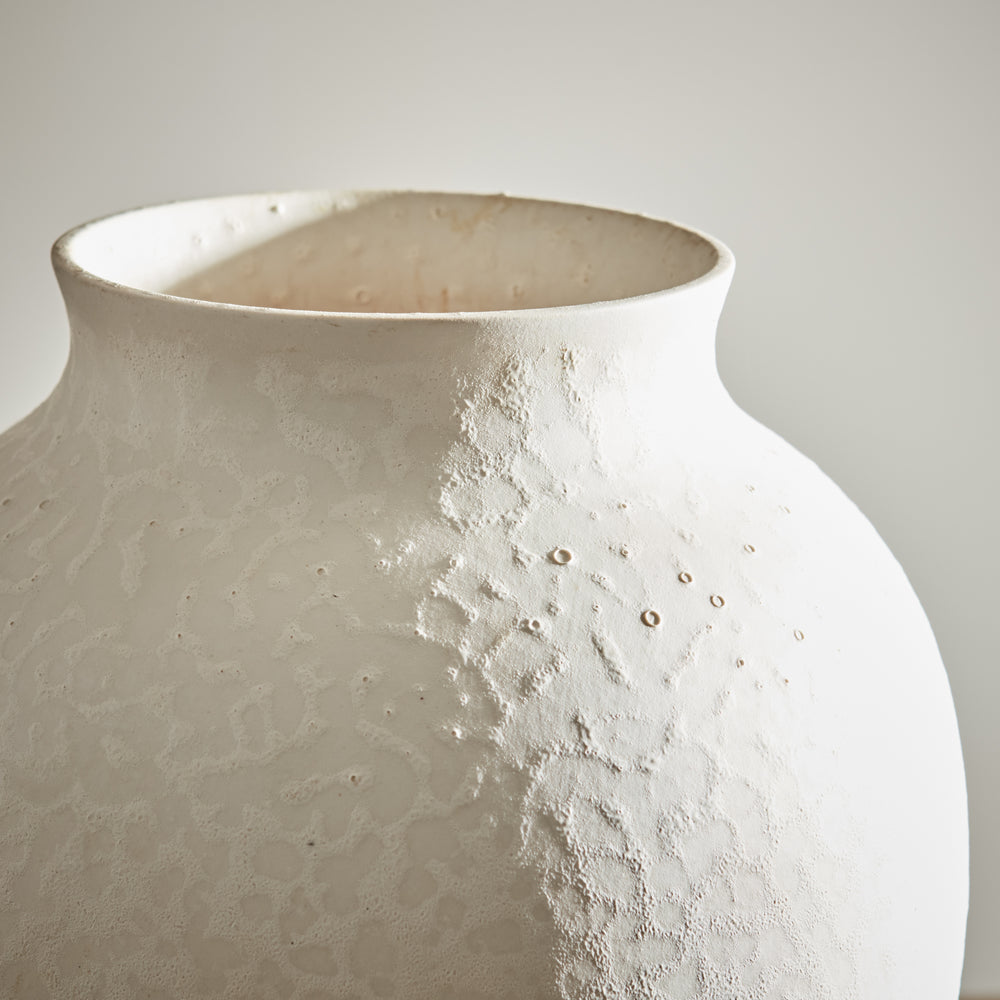 White Olpe Vase
